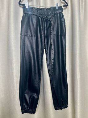 Shinestar Black Faux Leather Jacket